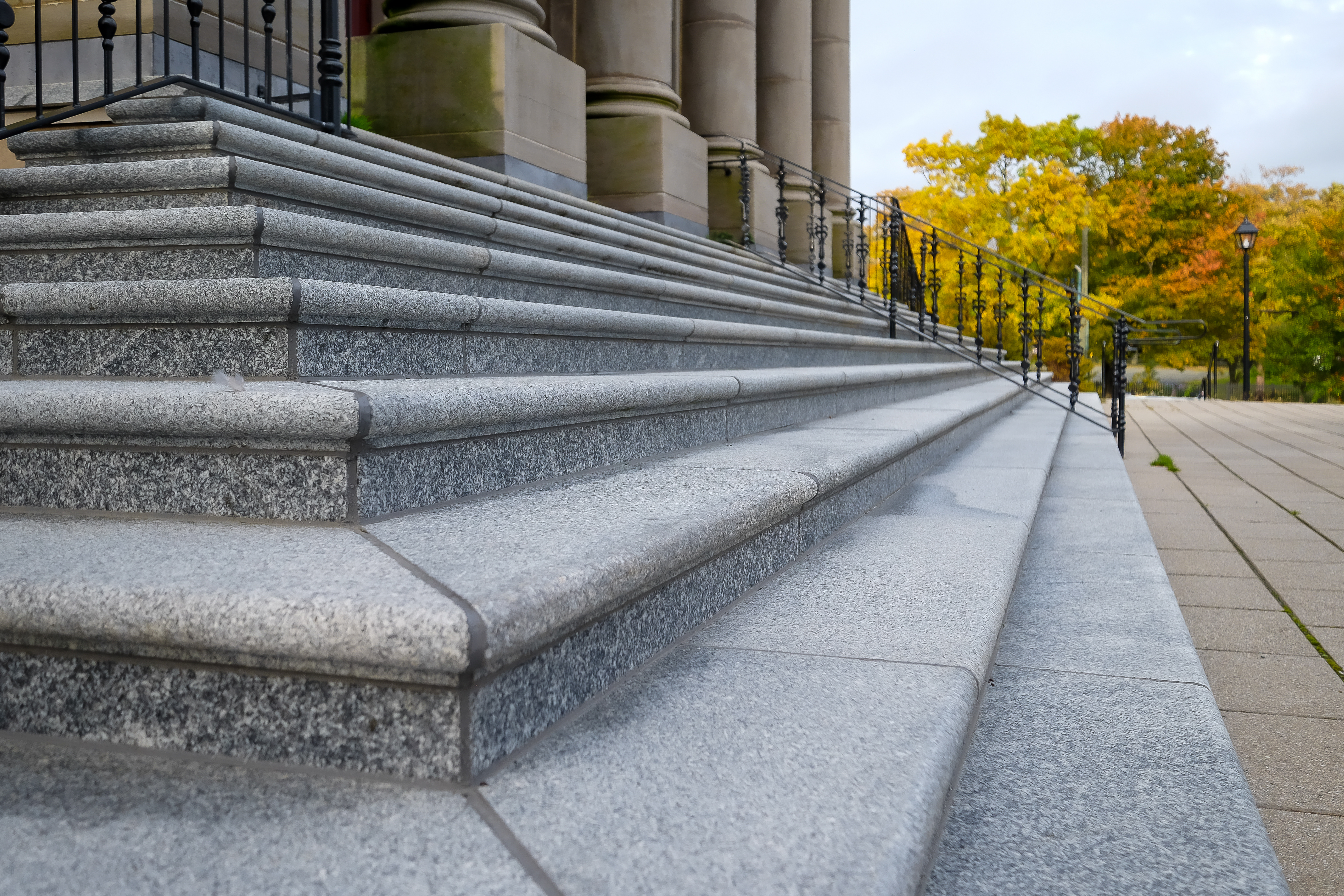 Stairway to courthouse